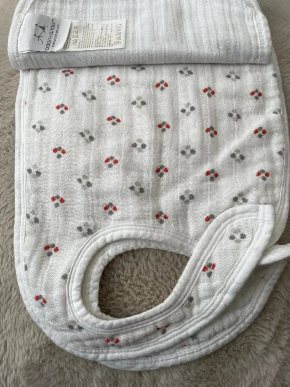 SALE! NWT Aden + Anais Classic Snap Cotton Muslin Bib Set  3-PK